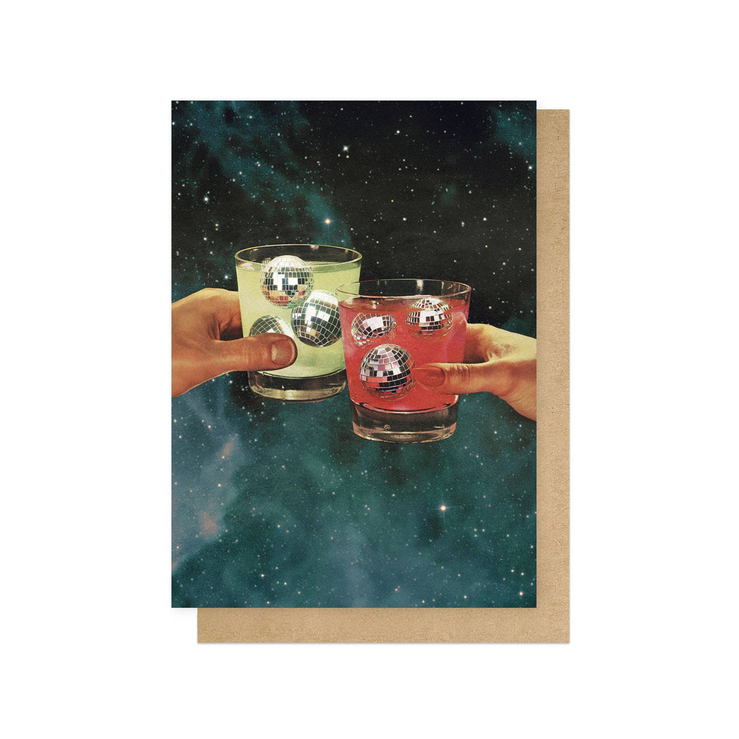 Cosmic Cheers Greetings Card - Violet Elizabeth - 