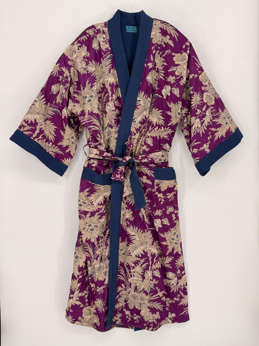 Cotton Waffle Robe - Violet Elizabeth - Clothing