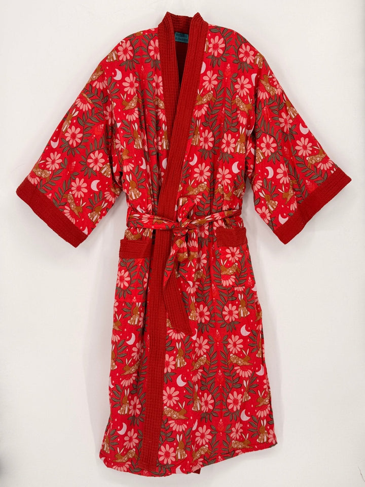 Cotton Waffle Robe - Violet Elizabeth - Clothing