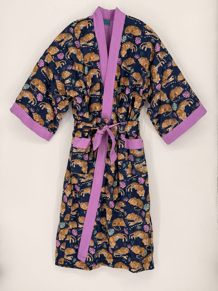 Cotton Waffle Robe - Violet Elizabeth - Clothing