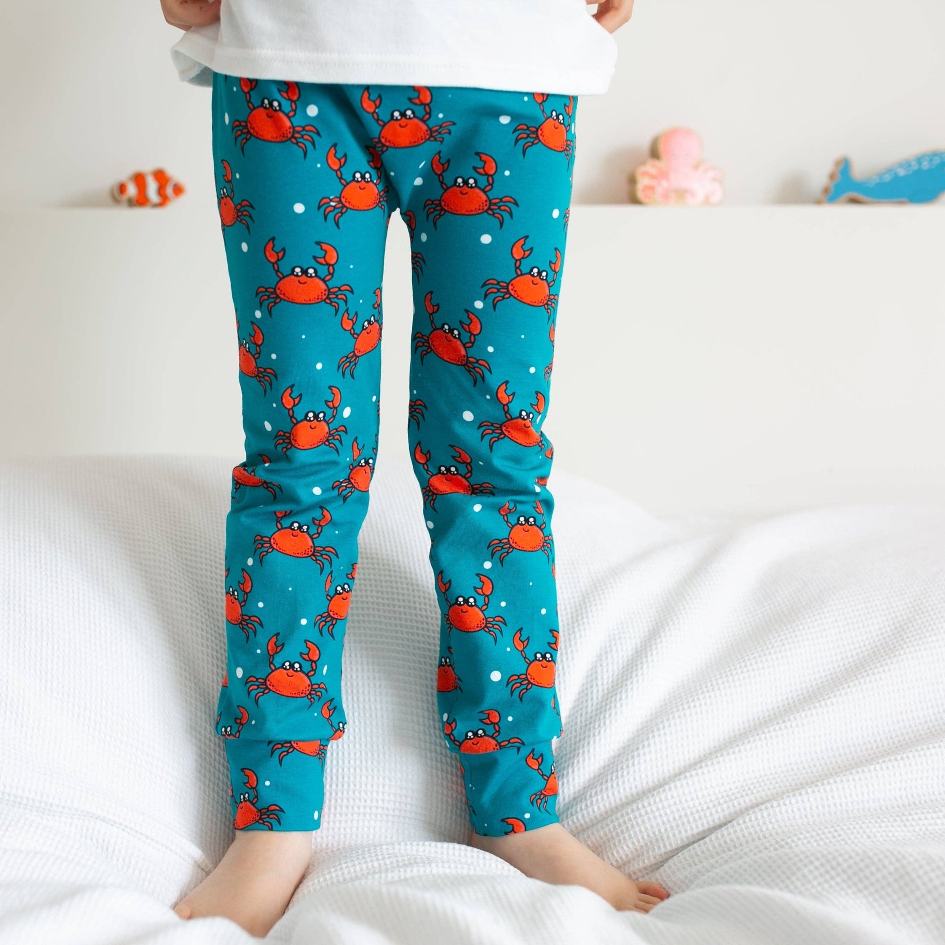 Crab Print Baby Leggings 0 - 6 Years: 2 - 3 Y - Violet Elizabeth - Baby & Toddler Clothing