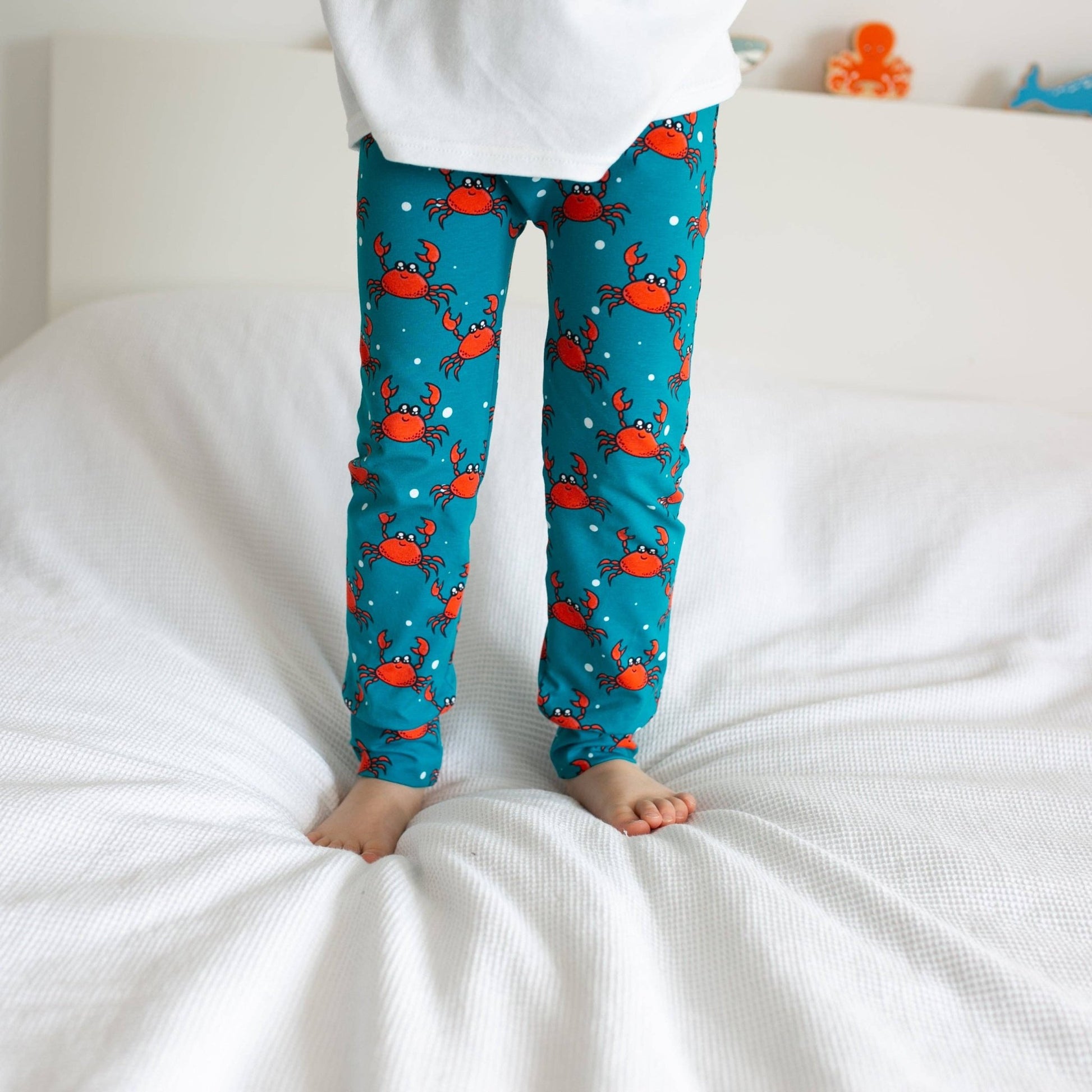 Crab Print Baby Leggings 0 - 6 Years: 2 - 3 Y - Violet Elizabeth - Baby & Toddler Clothing