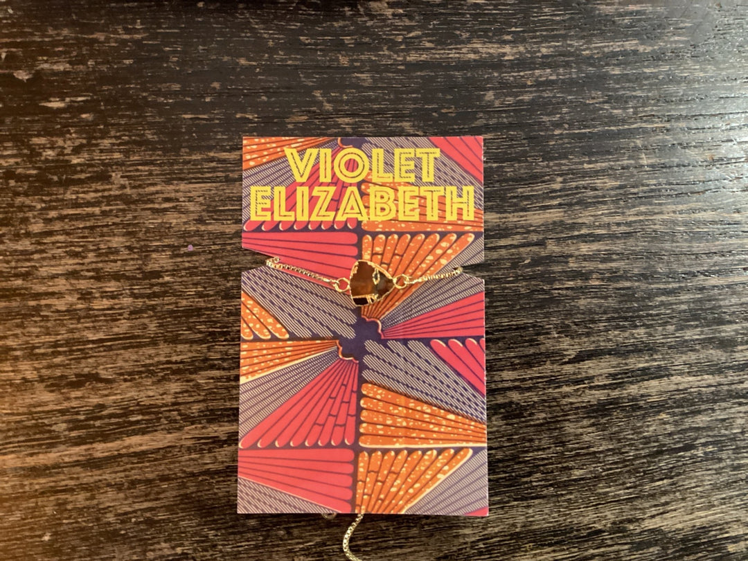 Crackle Triangular Tigers Eye Bracelet - Violet Elizabeth - Jewellery