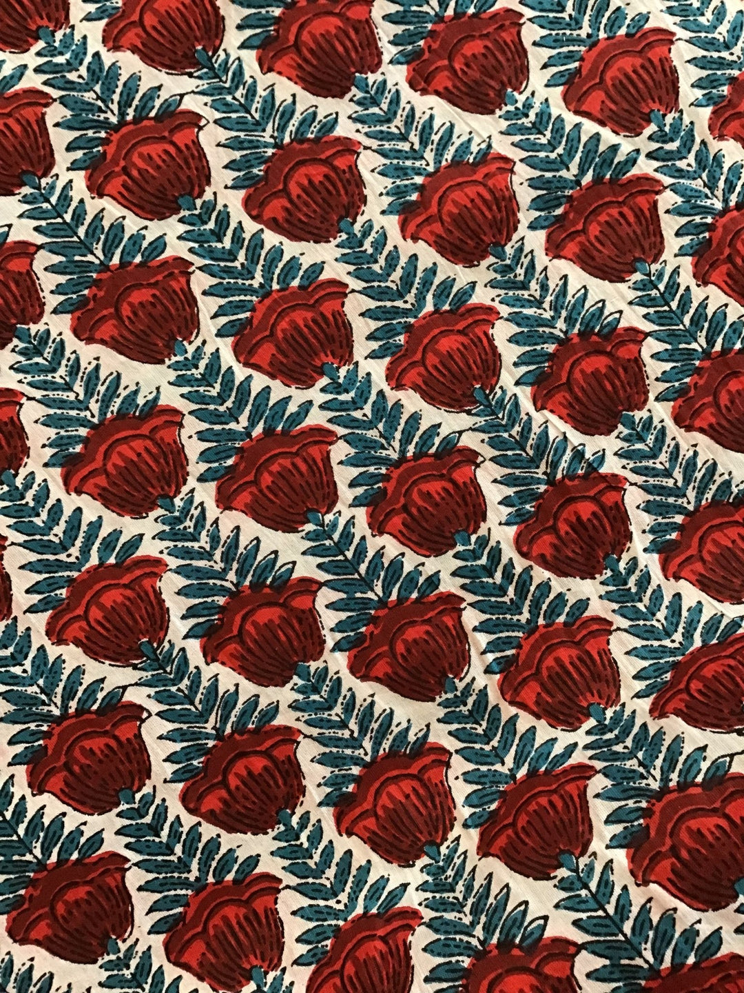 Crenelation grey print Block Printed Fabric - Violet Elizabeth - Haberdashery