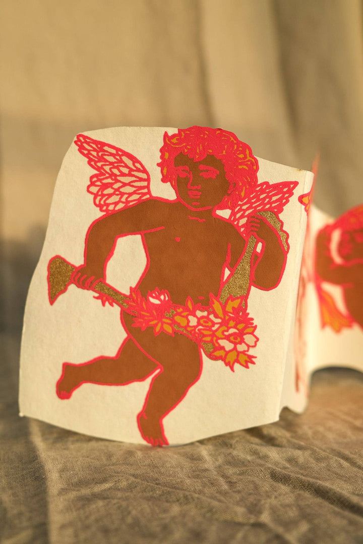 Cupid Concertina Greeting Card - Violet Elizabeth - 