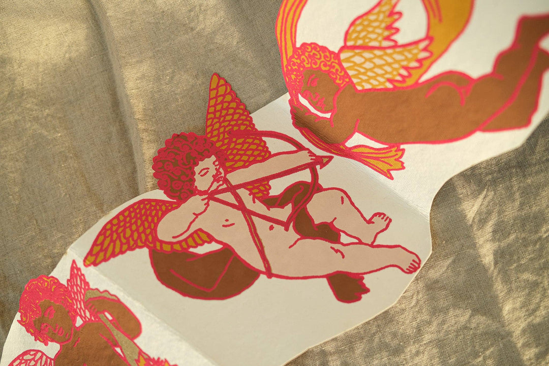 Cupid Concertina Greeting Card - Violet Elizabeth - 