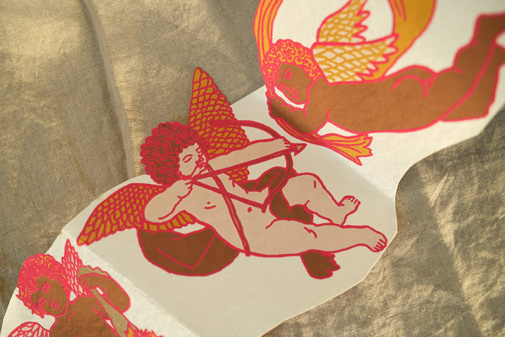 Cupid Concertina Greeting Card - Violet Elizabeth - 