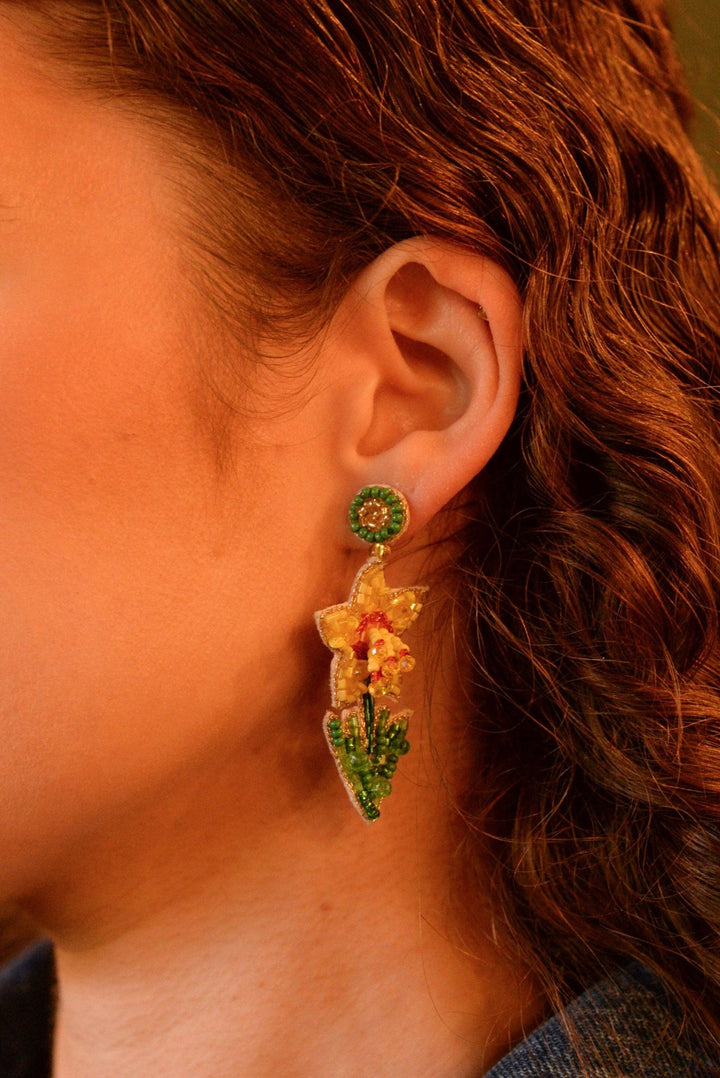 DAFFODIL EARRINGS - Violet Elizabeth - 