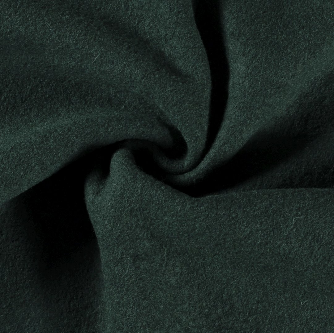 Dark Petrel Boiled Wool Fabric - Violet Elizabeth - Haberdashery