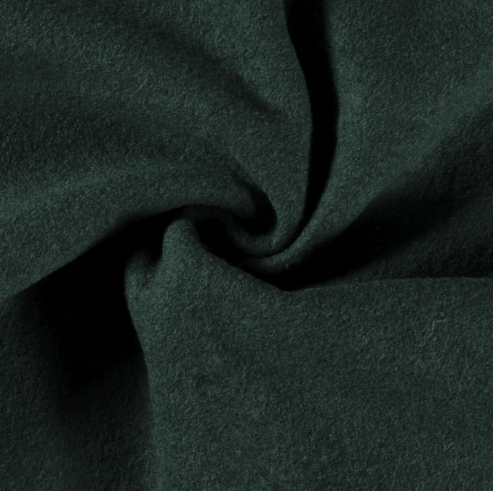 Dark Petrel Boiled Wool Fabric