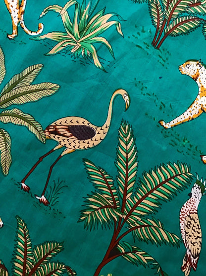 Day at the Zoo Screen Printed Fabric 100% Cotton - Violet Elizabeth - Haberdashery