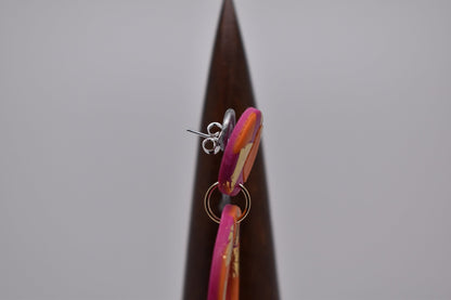 Desert Glow Large Hoop Earrings - Violet Elizabeth - Jewellery