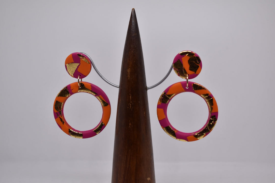 Desert Glow Large Hoop Earrings - Violet Elizabeth - Jewellery