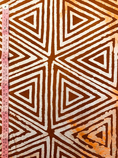 Desert Triangles Batik Fabric - Violet Elizabeth - Haberdashery