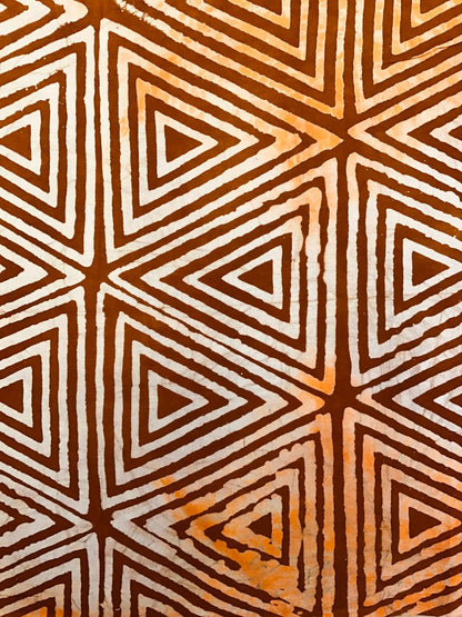 Desert Triangles Batik Fabric - Violet Elizabeth - Haberdashery
