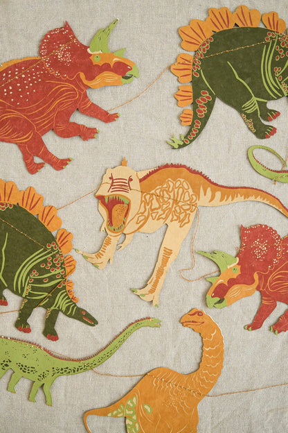Dinosaurs Sewn Garland (Original) - Violet Elizabeth - Decor