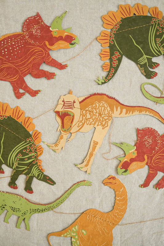 Dinosaurs Sewn Garland (Original) - Violet Elizabeth - Decor