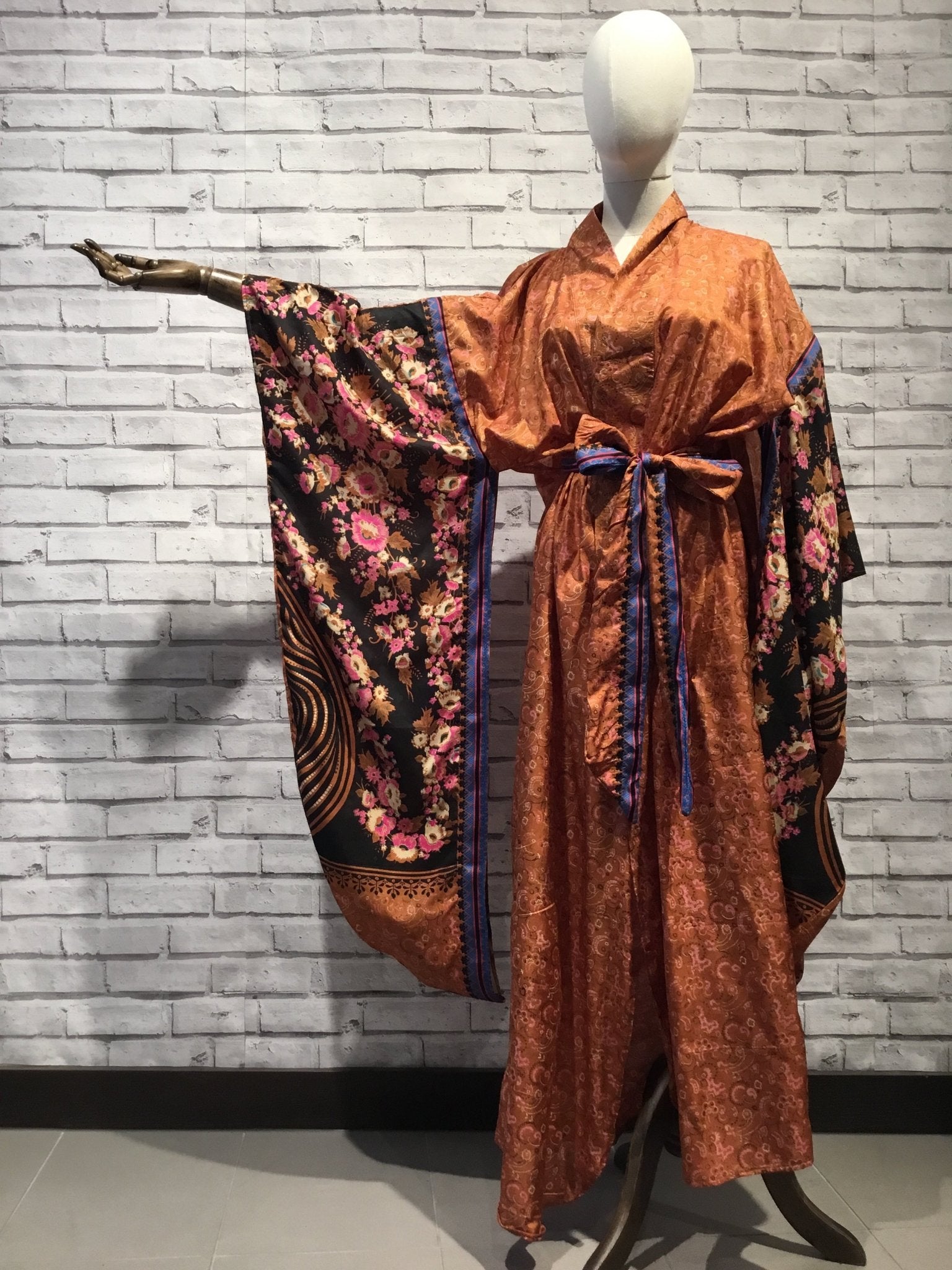 Dusky Coppertail Silk Kimono - Violet Elizabeth - Clothing
