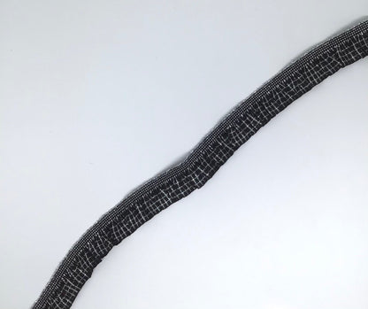 Elastic Black and silver check for knickers 18mm - Violet Elizabeth - Haberdashery