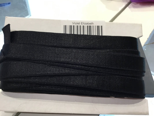 Elastic black for strapping 12 mm - Violet Elizabeth - Haberdashery