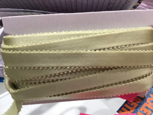 Elastic, greenish gild for strapping 15 Mm - Violet Elizabeth - Haberdashery