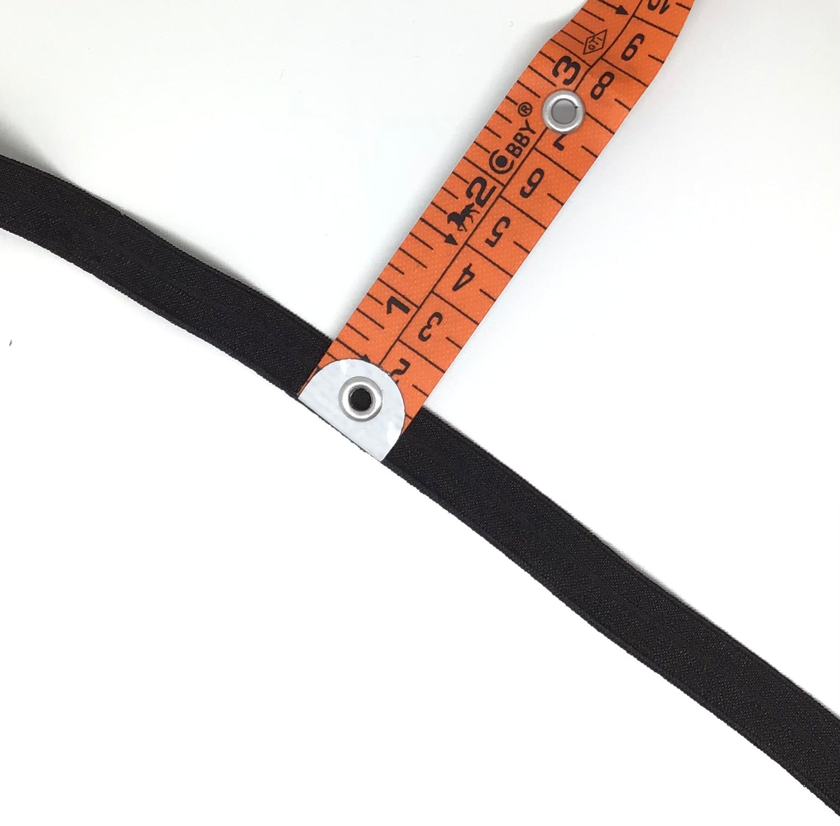 Elastic in black - fold over type for knickers and kids clothes. Polyester 15mm - Violet Elizabeth - Haberdashery