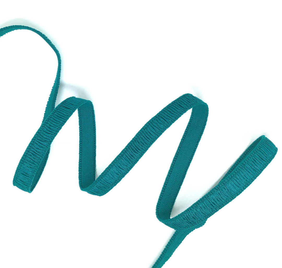 Elastic, Kingfisher for strapping 10mm - Violet Elizabeth - Haberdashery