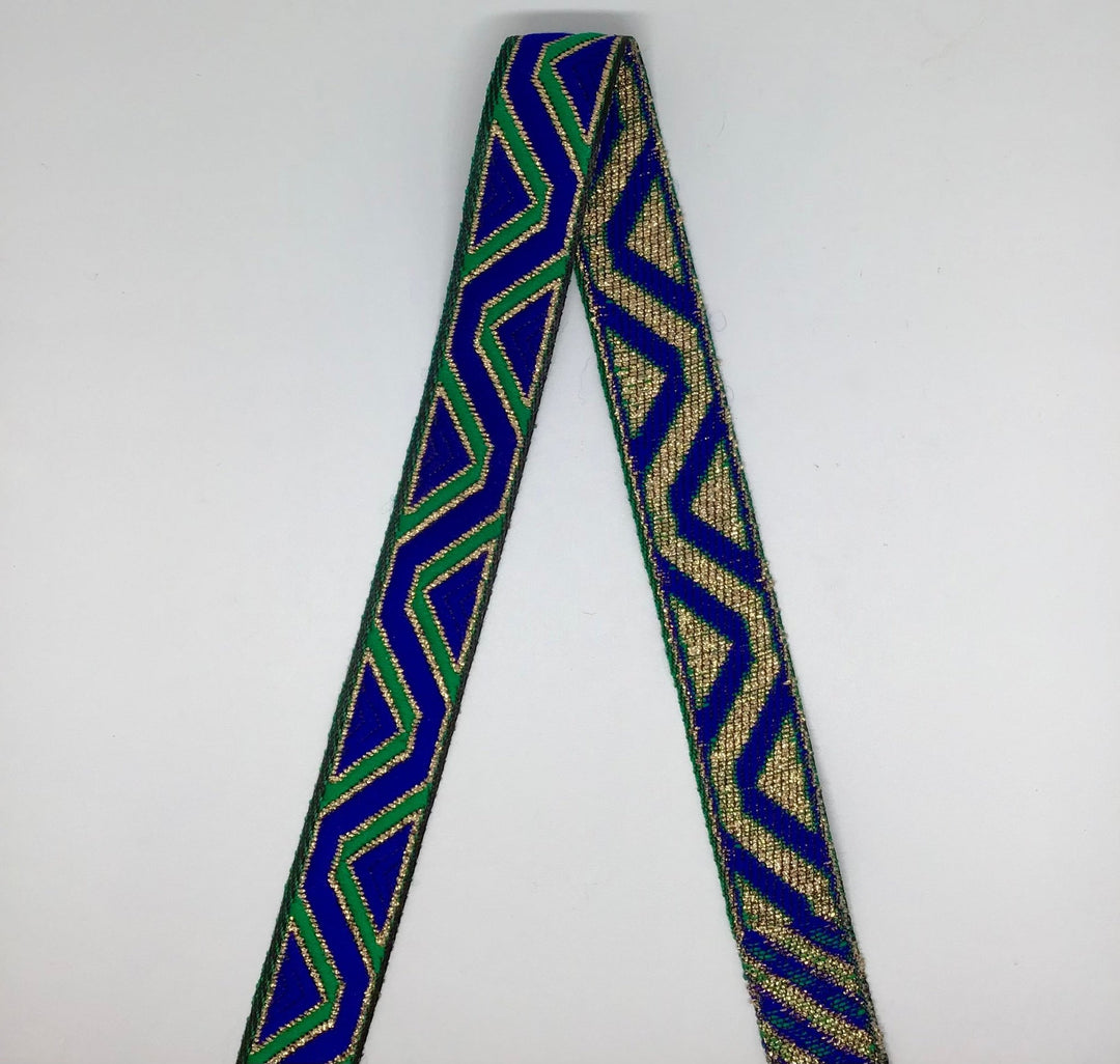 Embellished ribbon trim 20mm - Violet Elizabeth - Haberdashery