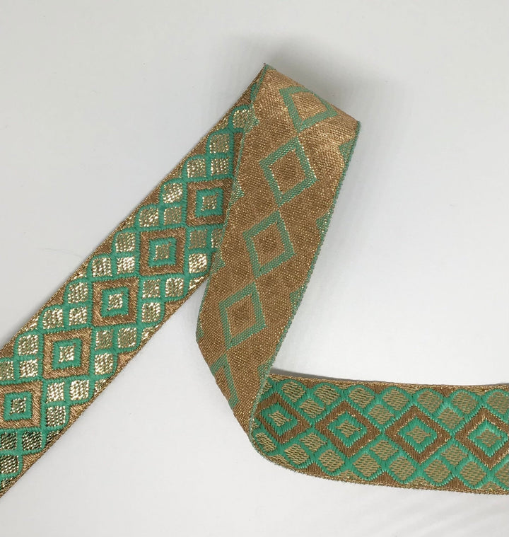 Embellished ribbon trim in 2 colours - Violet Elizabeth - Haberdashery