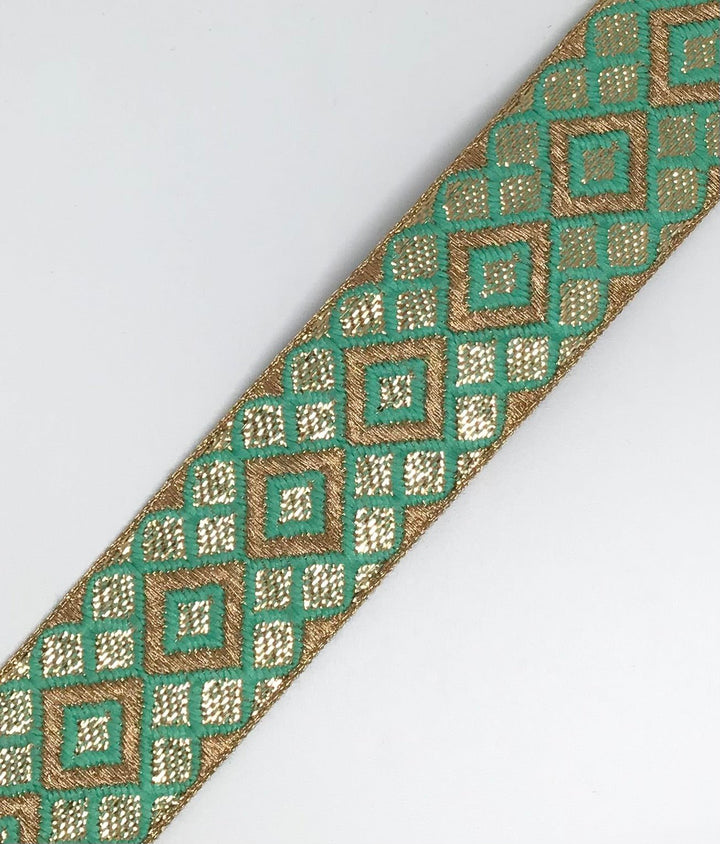 Embellished ribbon trim in 2 colours - Violet Elizabeth - Haberdashery