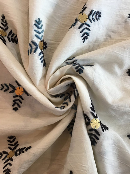 Embroidered fabric - Violet Elizabeth - Haberdashery