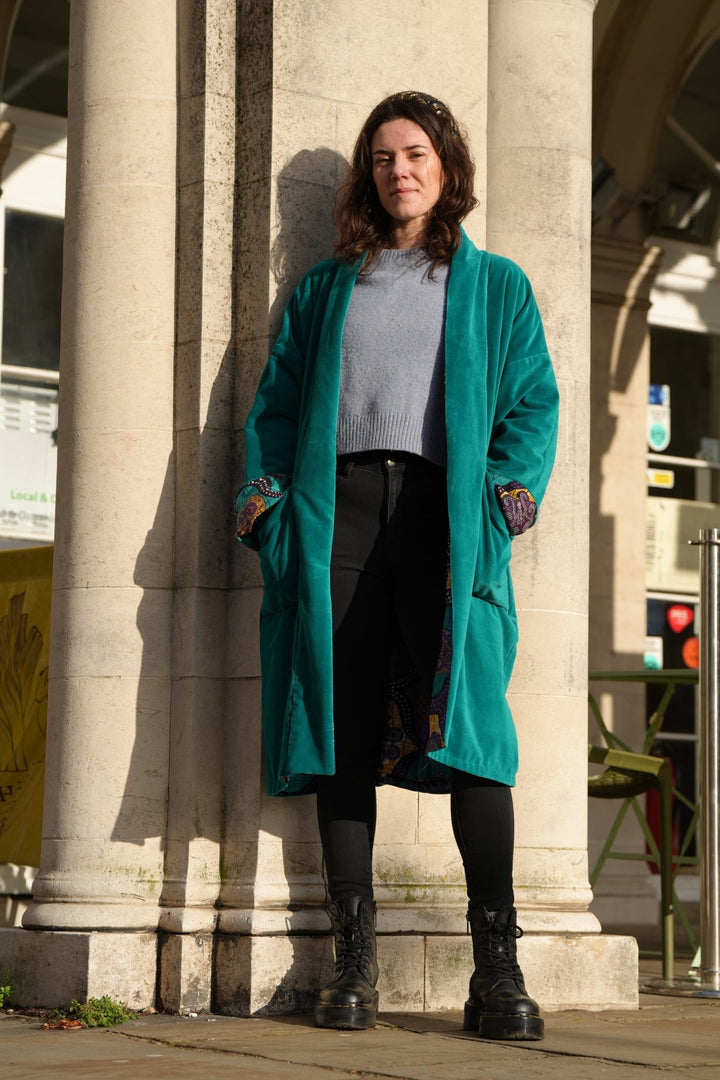 Emerald City Disco Velvet Coat - Violet Elizabeth - Clothing