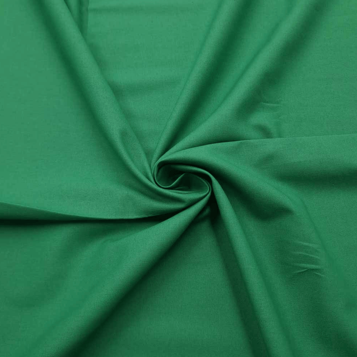 Emerald plain quilting cotton