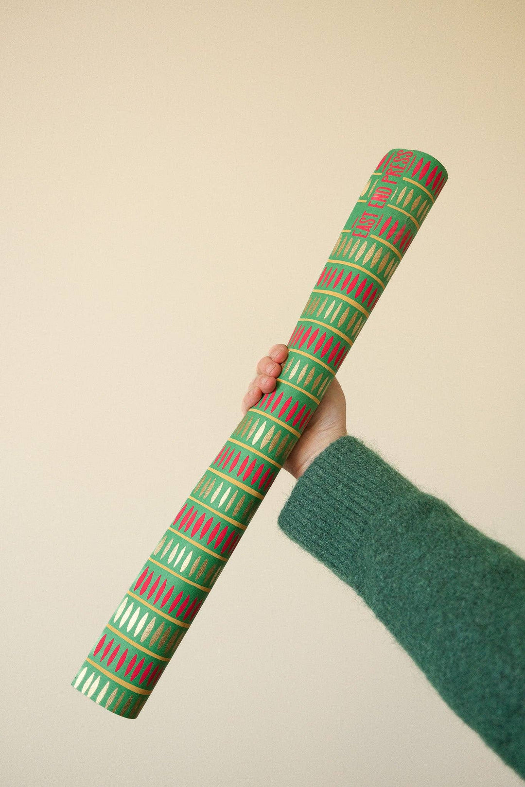 Festive Gift Wrap: Christmas Stripes - Violet Elizabeth - 