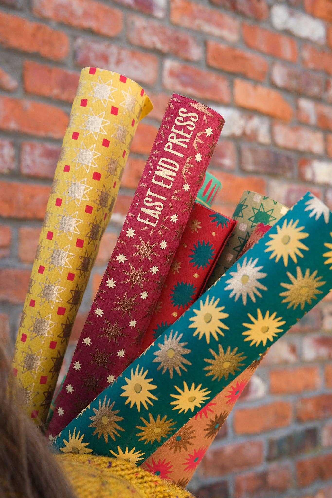 Festive Gift Wrap: Copper Sky - Violet Elizabeth - 