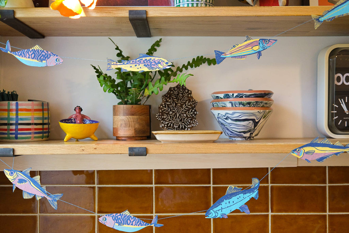 Fishes Sewn Garland - Violet Elizabeth - Decor