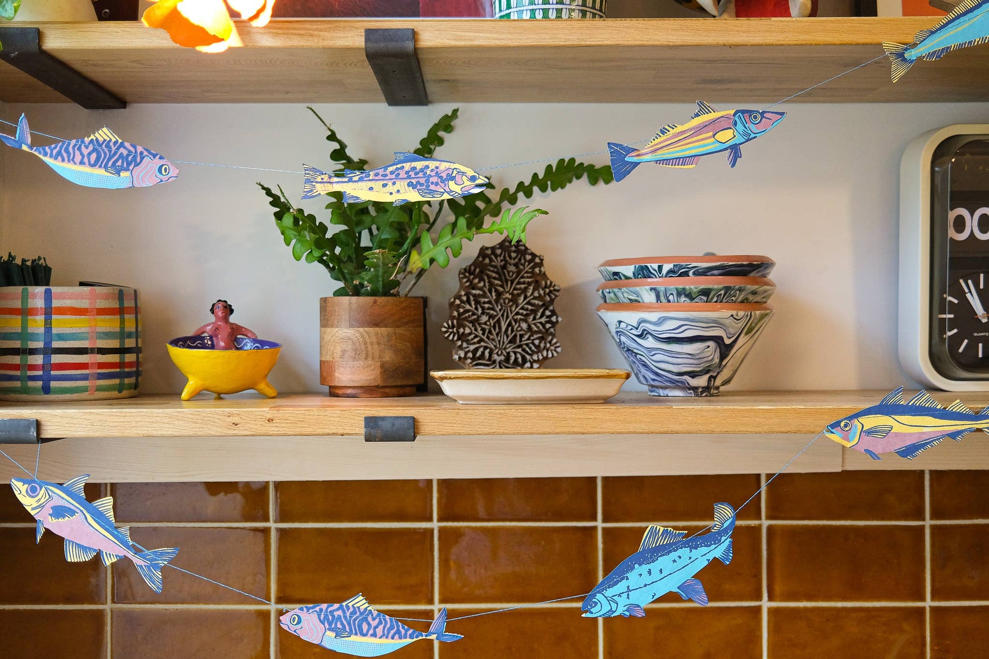 Fishes Sewn Garland - Violet Elizabeth - Decor