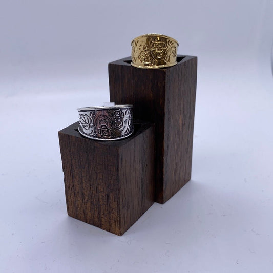 Floral: Brass and Silver Plated Brass - Violet Elizabeth - Jewellery