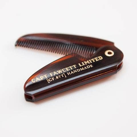 Folding Pocket Moustache Comb (Cf.87T) - Violet Elizabeth - Shaving & Grooming