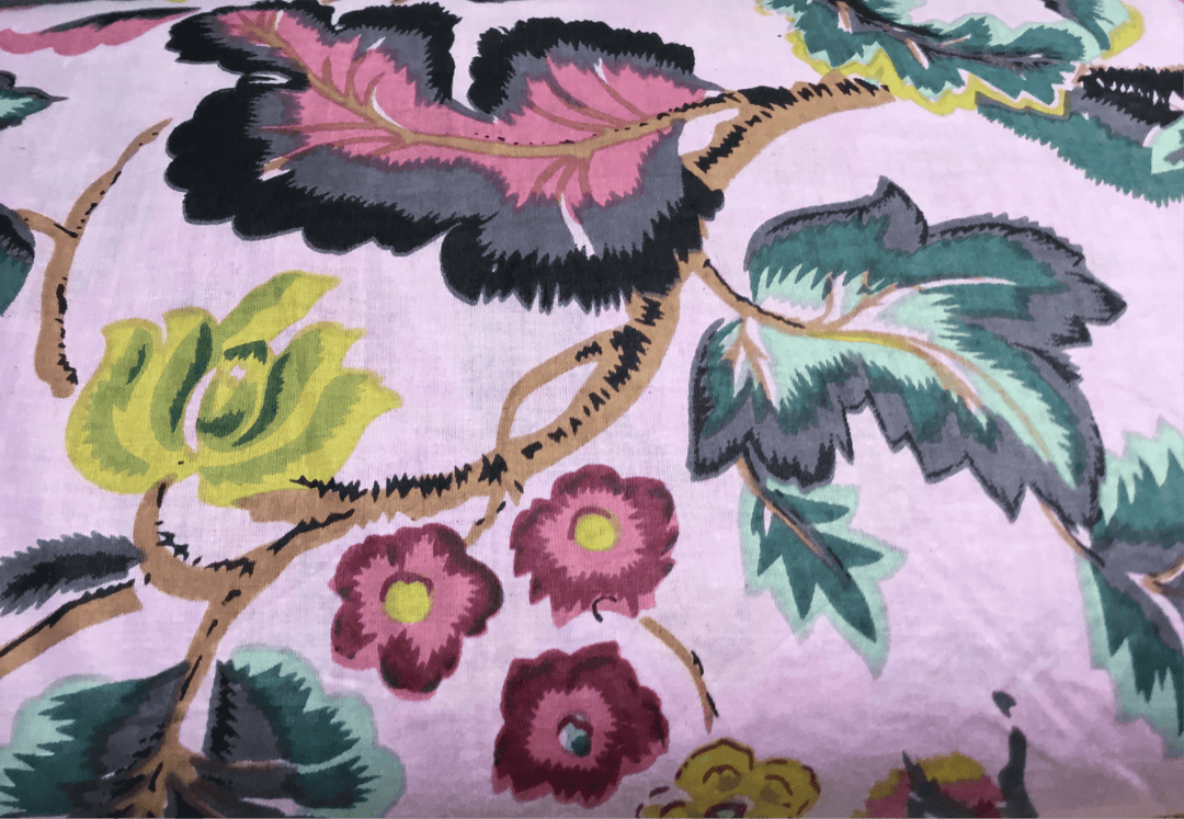 Garden Glory Screen Print Fabric 100% Cotton - Violet Elizabeth - Haberdashery