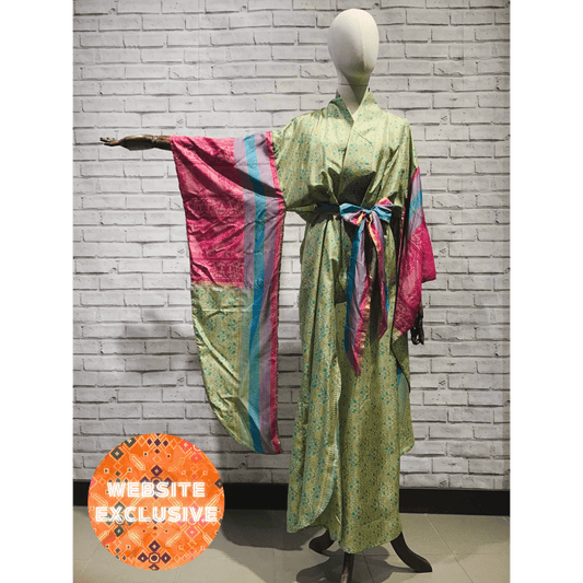 Genteel Empress Silk Kimono - Violet Elizabeth - Clothing