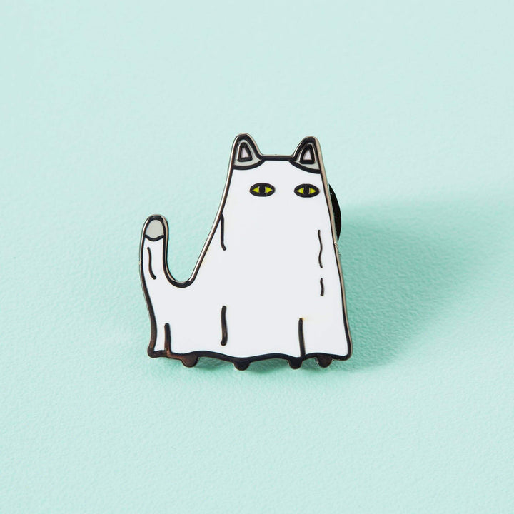 Ghost Cat Enamel Pin - Violet Elizabeth - 