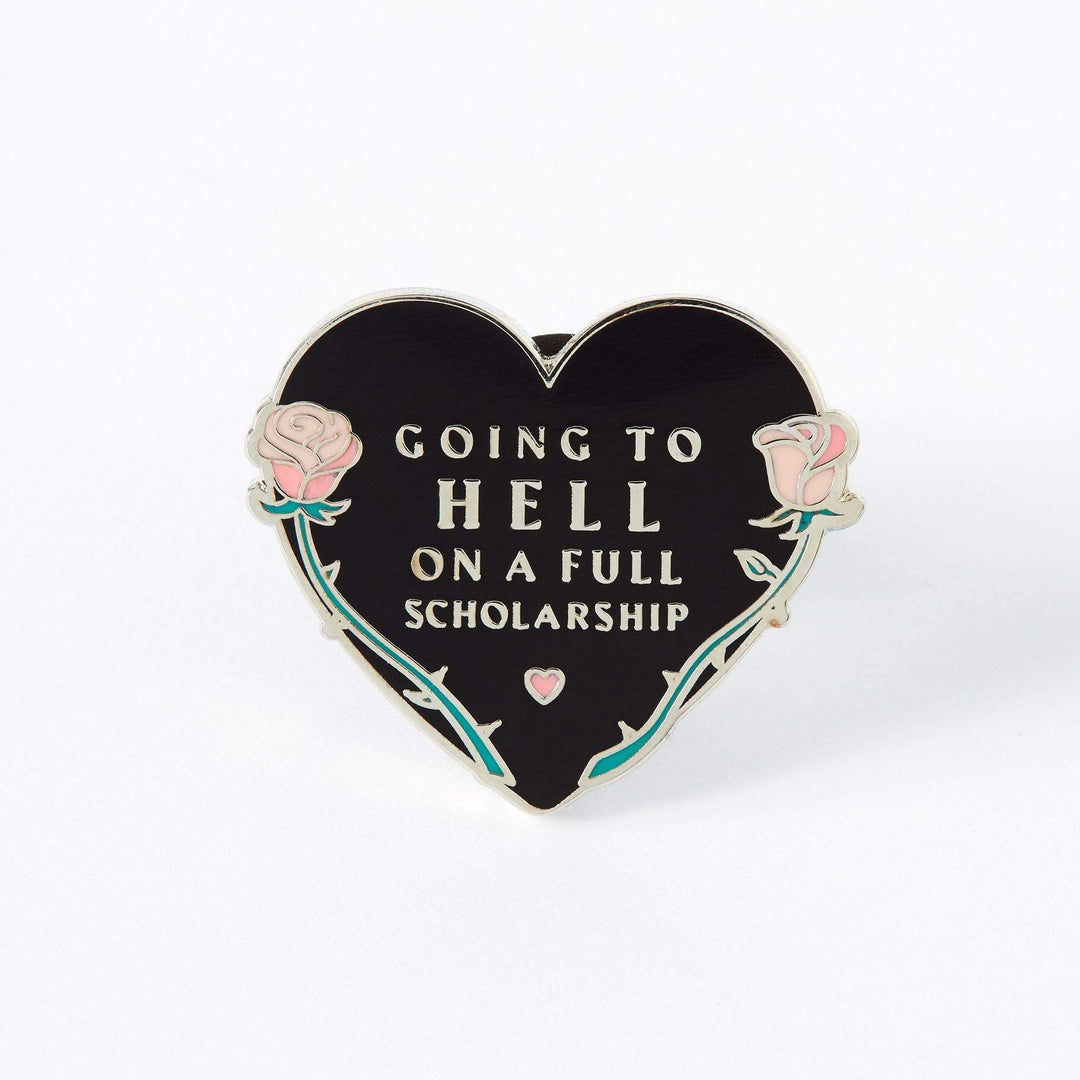 Going to Hell on a Full Scholarship Enamel Pin - Violet Elizabeth - Jewellery