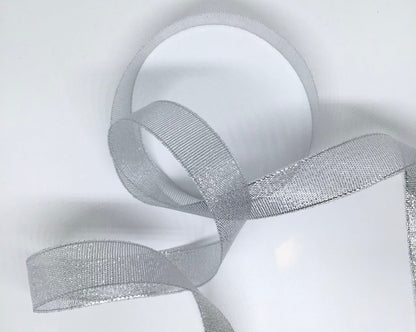 Gold and silver metalic ribbon. 10m reel - Violet Elizabeth - Haberdashery