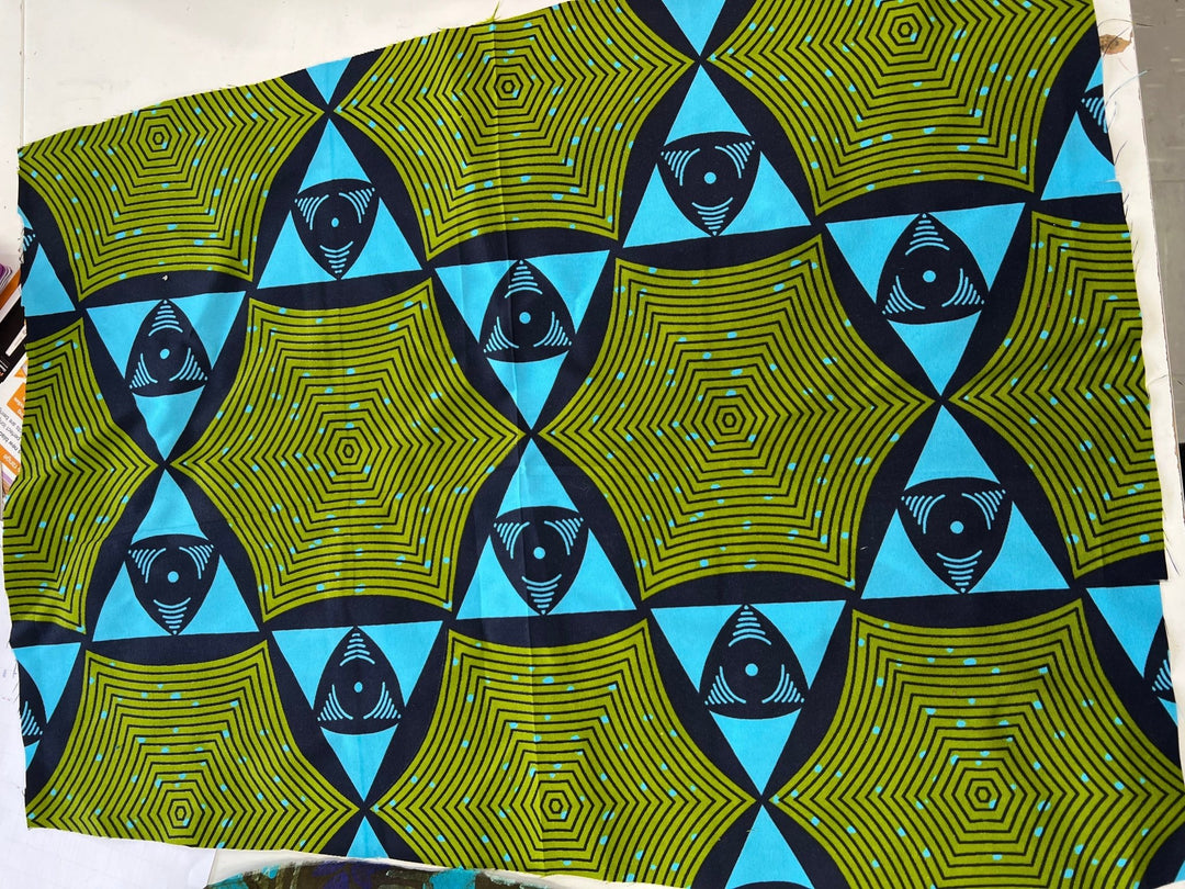 Green Blue Digital print Mens hand printed flannel pyjama trouser - Violet Elizabeth - Clothing