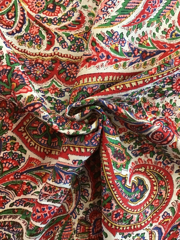 Gypsy Floral Screen Printed Screen Printed Cotton Fabric