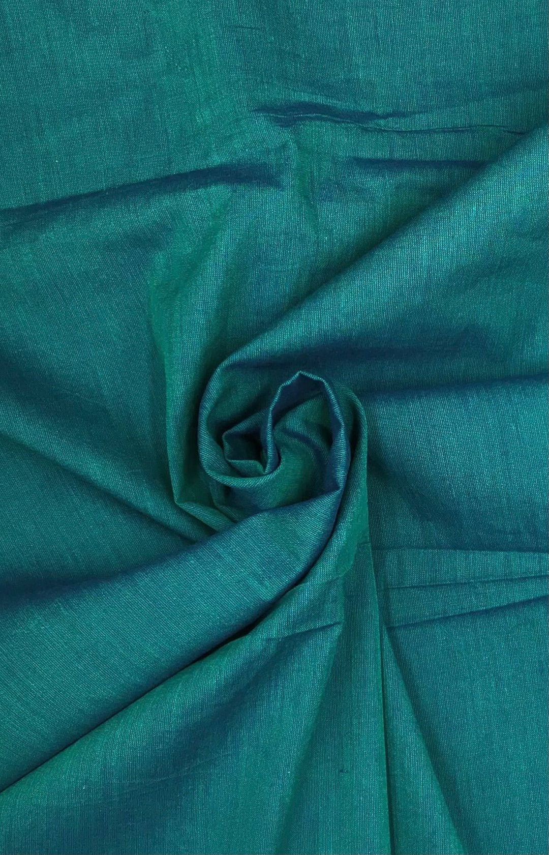 Hand loom two tone blue/green fabric - Violet Elizabeth - Haberdashery