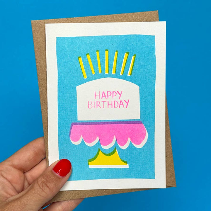 Happy Birthday Cards | Birthday Greeting Card | Riso Cards - Violet Elizabeth - 