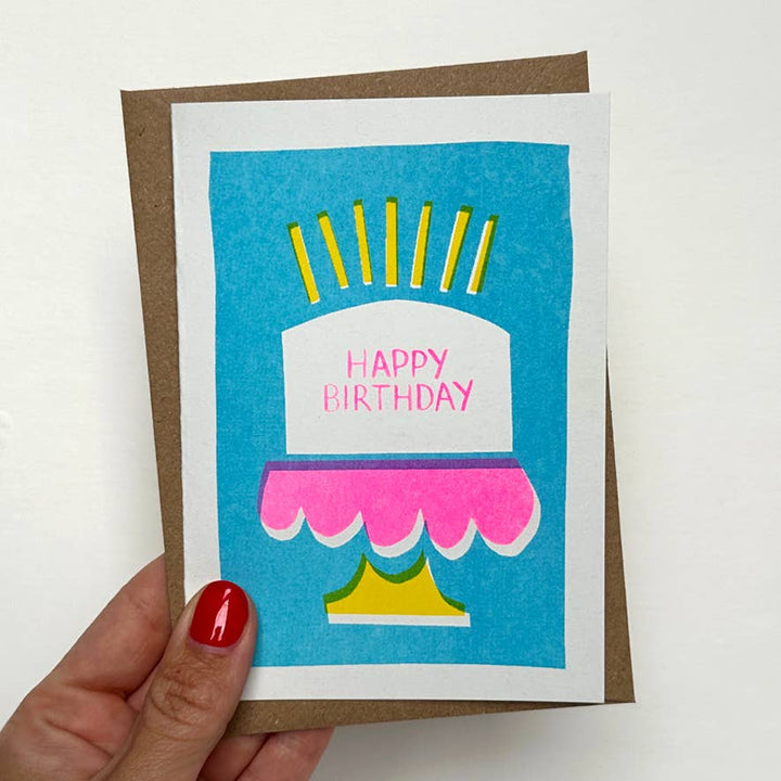 Happy Birthday Cards | Birthday Greeting Card | Riso Cards - Violet Elizabeth - 