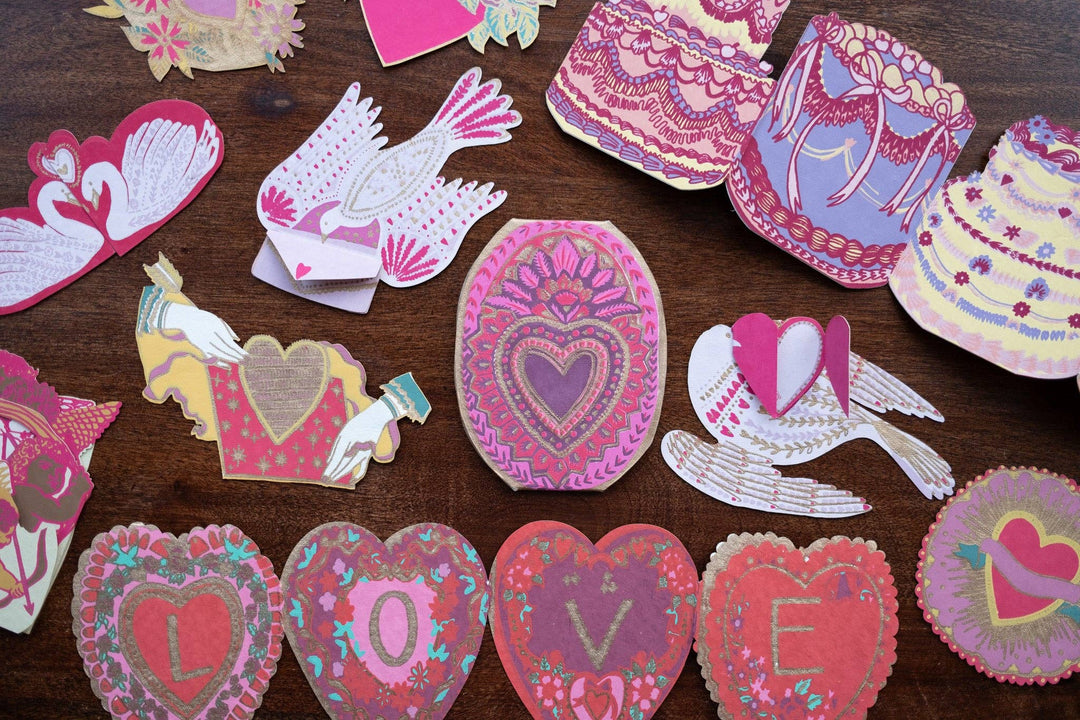 Heart of Feathers Greeting Card - Violet Elizabeth - 